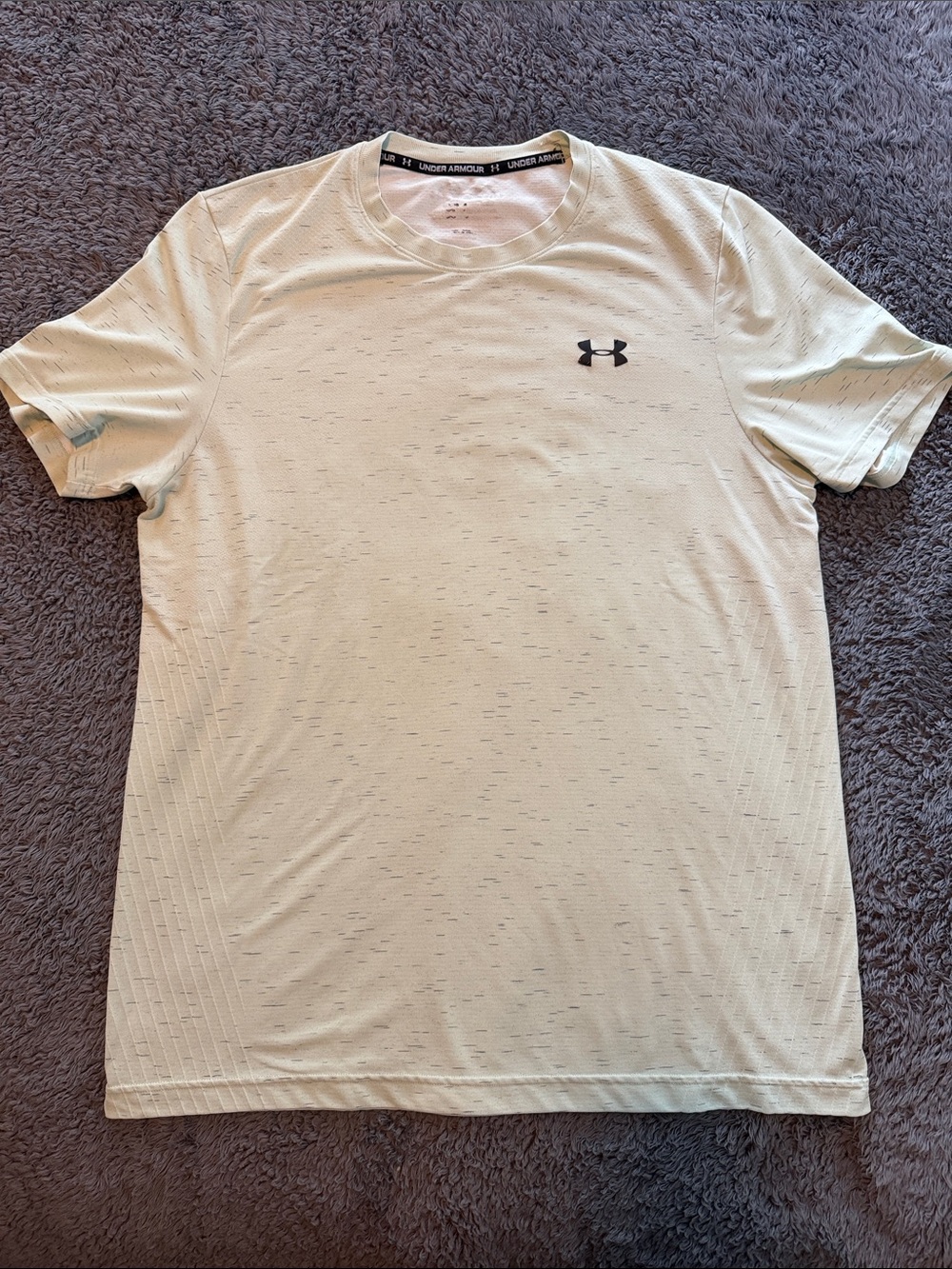 Under Armour Men’s light green Short-Sleeve Performance Tee with Black Logo